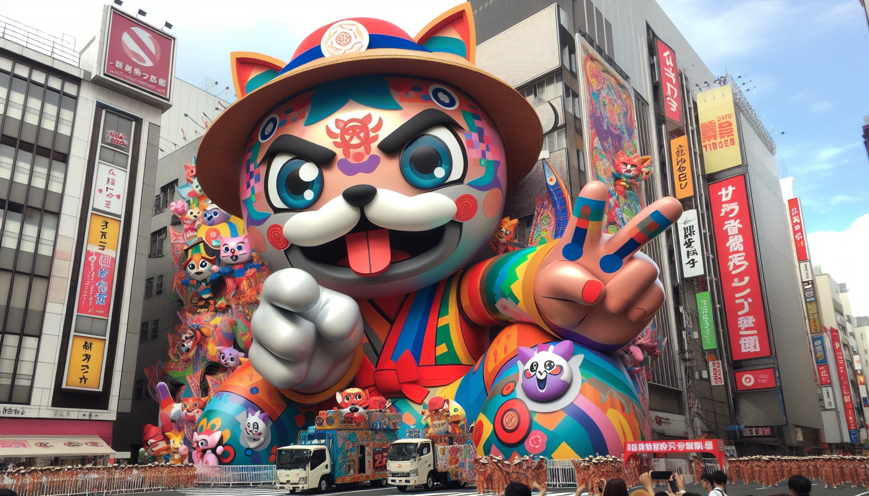 mascotte géante personnalisée