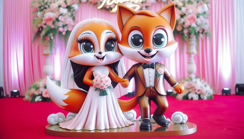 mascotte pour mariage