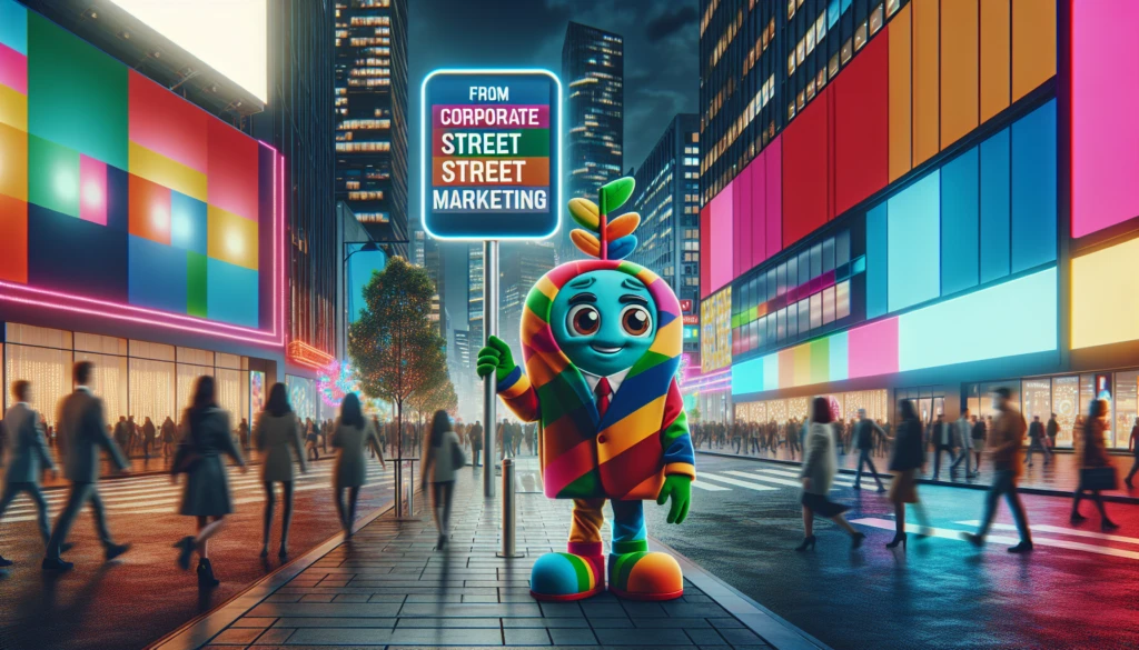 mascotte d'entreprise street marketing
