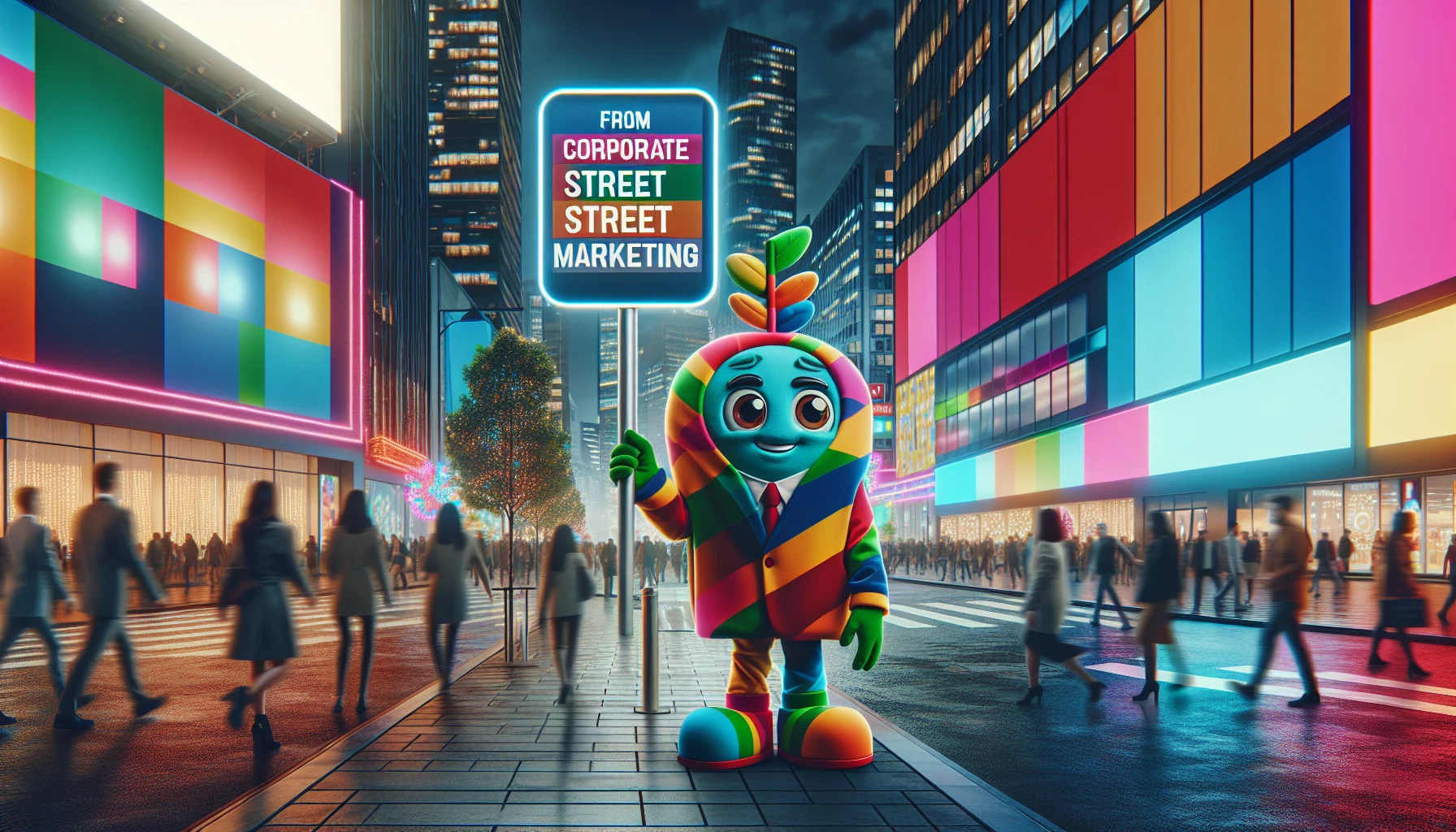 mascotte d'entreprise street marketing