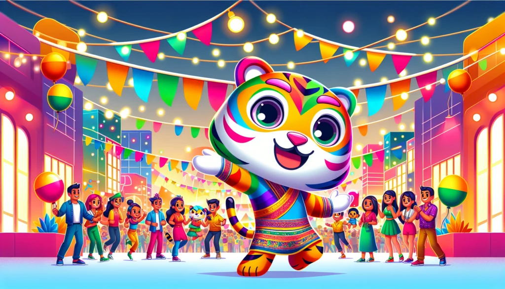 mascotte d'entreprise pour festival