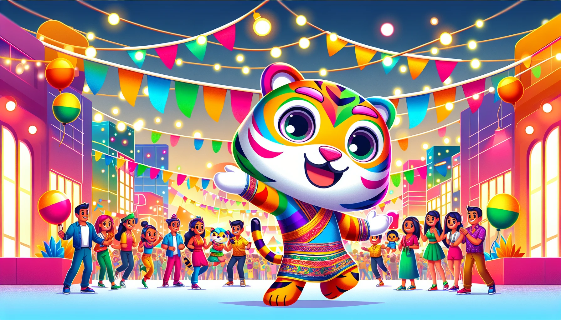 mascotte d'entreprise pour festival