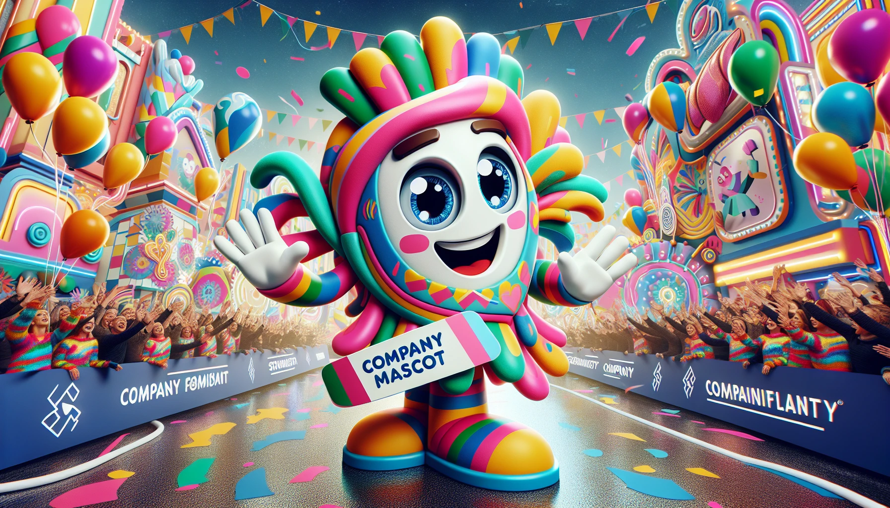 mascotte d'entreprise pour parade