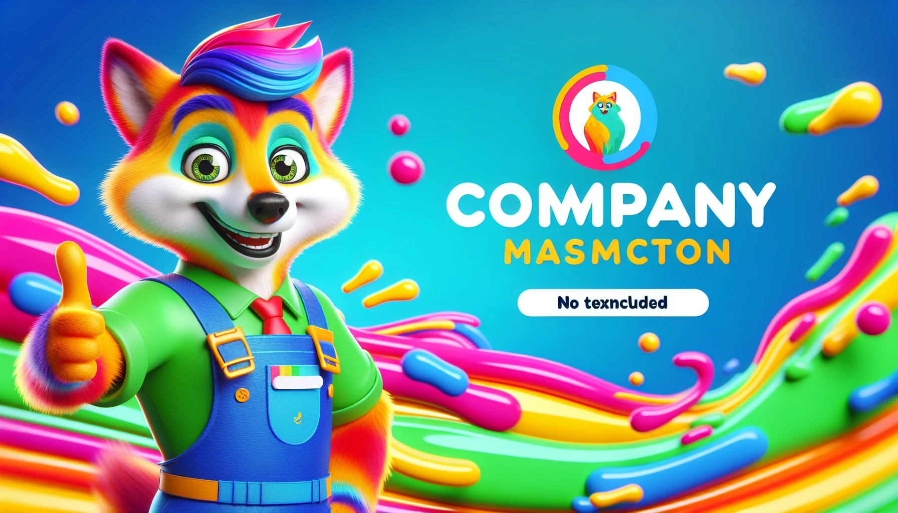 mascotte d'entreprise pour animation commerciale
