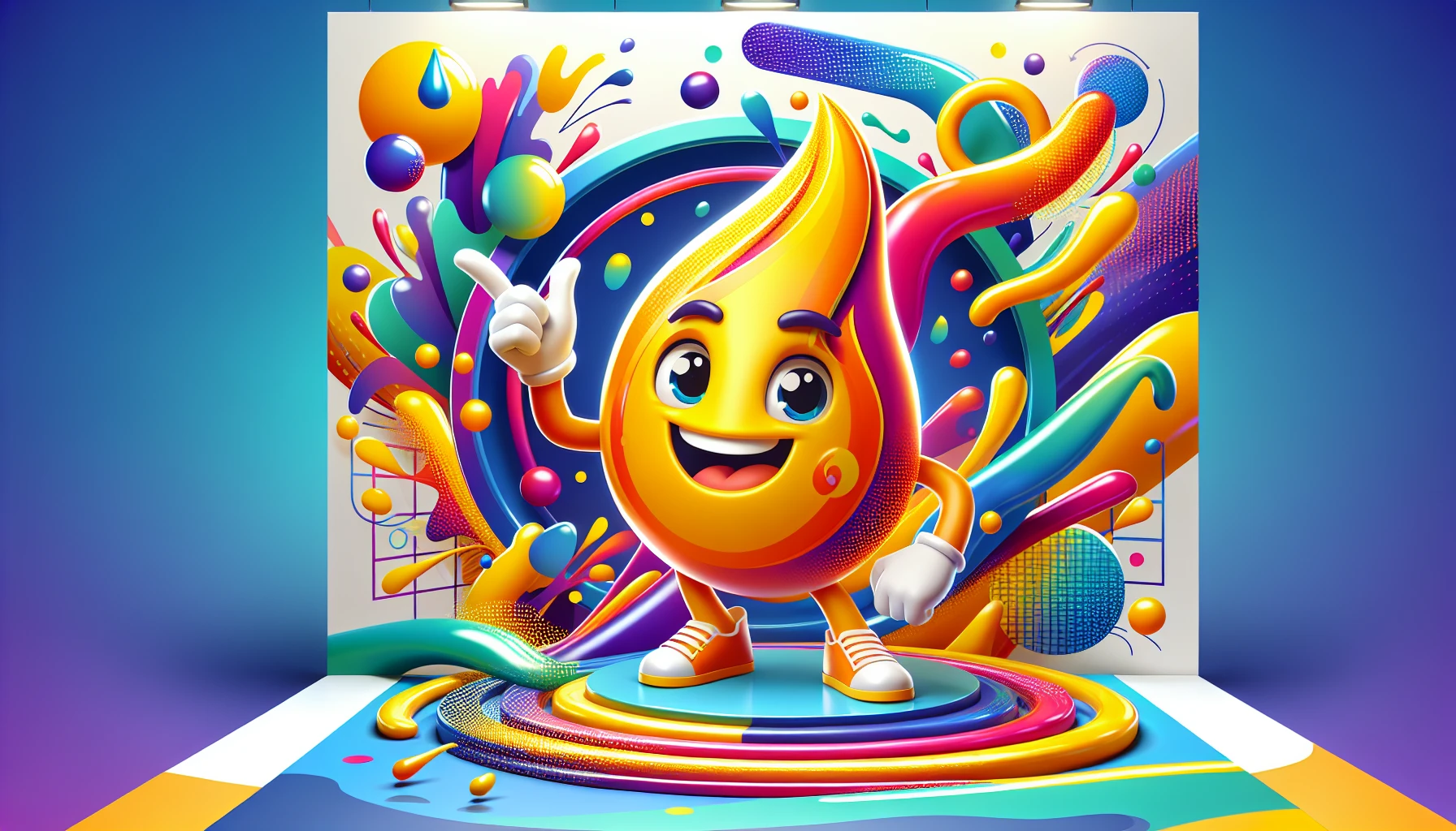 mascotte d'entreprise pour campagne publicitaire